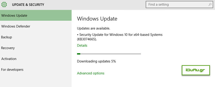 windows 10 update