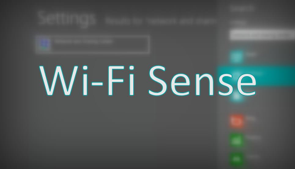 Wi-Fi Sense