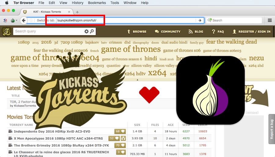 Το KickassTorrents στο Dark Web! Δείτε το TOR Official .Onion URL του!