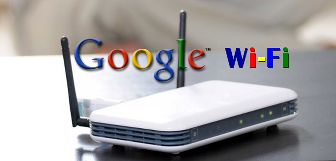 Picture of WIFI router with male surfing internet at the background - facebook-Google