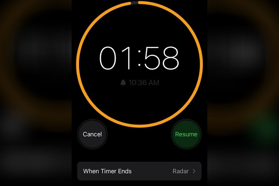 iPhone χρονόμετρο 