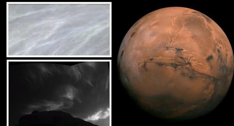 NASA Curiosity - σύννεφα στον Άρη