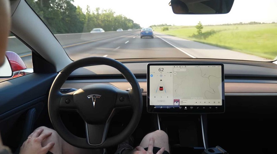 Tesla full self-driving mode