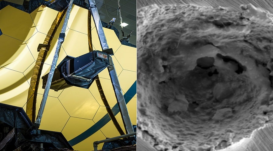James Webb NASA χτυπήθηκε μικρομετεωρίτη