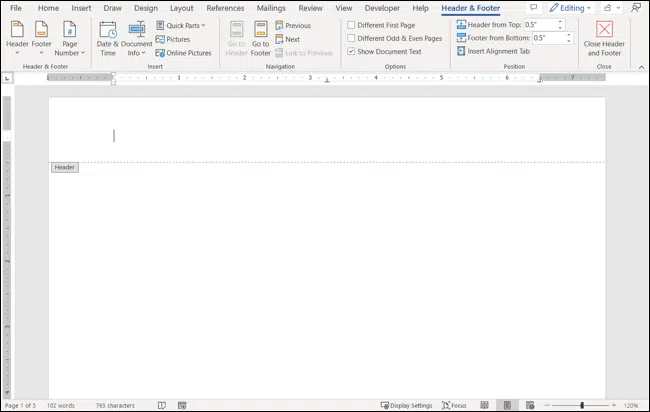 Microsoft Word: Πώς προσθέτετε ιδιότητες σε Header και Footer;