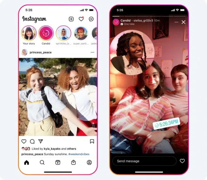 Το Instagram κυκλοφόρησε την νέα λειτουργία Candid Stories