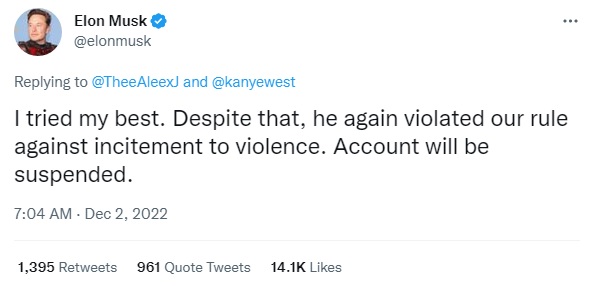 Elon Musk Kanye West Twitter