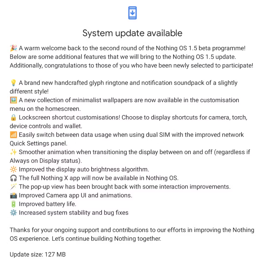 Nothing Phone 1: Έφτασε η νέα ενημέρωση Nothing OS 1.5