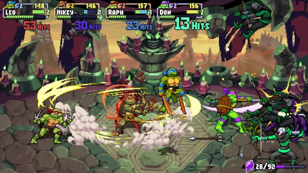 Το Dimension Shellshock προσθέτει αρκετό ενδιαφέρον νέο περιεχόμενο στο εκπληκτικό άλλωστε beat-'em-up με επιρροές από arcade, περιλαμβάνοντας λειτουργία επιβίωσης και επεκταμένο soundtrack. Ωστόσο, η πραγματική κορυφαία εκδήλωση εδώ είναι η άφιξη των Usagi Yojimbo και Karai στο Teenage Mutant Ninja Turtles: Shredder's Revenge. Κάθε χαρακτήρας διαθέτει ένα ξεχωριστό σετ κινήσεων σαμουράι και νίντζα για να αντιμετωπίσει το Foot clan, και όταν συνεργαστείτε μαζί τους online ή σε Co-Op, γίνονται γρήγορα μια συναρπαστική προσθήκη στο ήδη εντυπωσιακό ρόστερ του παιχνιδιού.