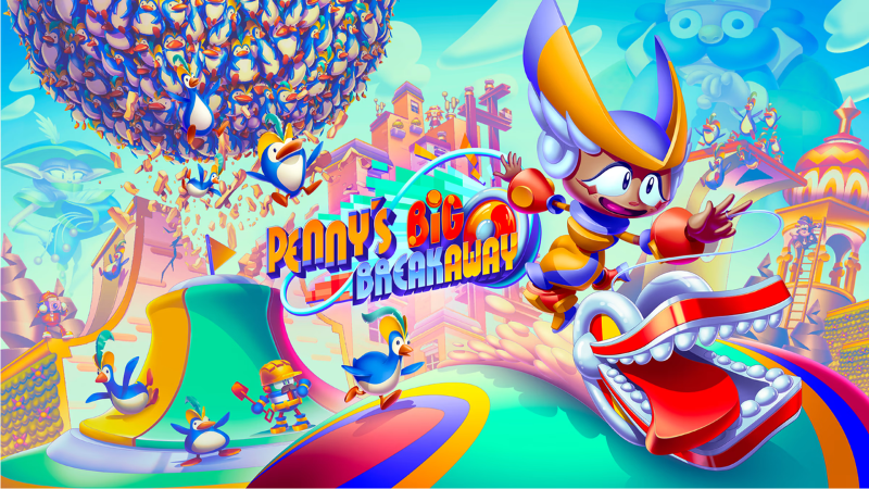 Δημιουργημένο από τους δημιουργούς του Sonic Mania, το Penny’s Big Breakaway χτίζει τους μηχανισμούς του 3D παιχνιδιού πλατφόρμας γύρω από ένα εργαλείο: ένα γιο-γιό. Το γιο-γιό της Penny (με το όνομα Yo-Yo) γίνεται κατά λάθος νοητικό και εξαιρετικά πεινασμένο για σνακς.