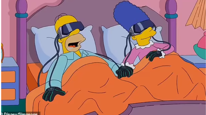 Ο διευθυντής του σχολείου, Seymour Skinner, έχει μια εικονική πικνίκ και ο Homer με η Marge κοιμούνται δίπλα-δίπλα στο κρεβάτι τους φιλώντας ο ένας τον άλλον εικονικά.