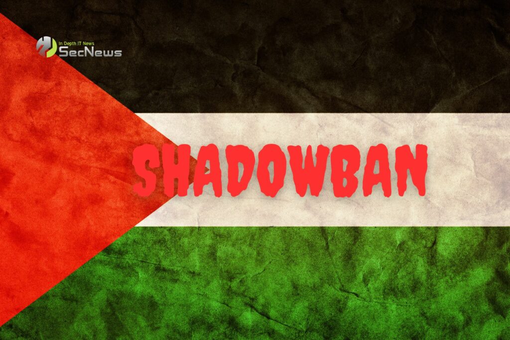 social media Shadowban Παλαιστίνη